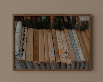 French Books Print // Paris Photography, Vintage Home Decor