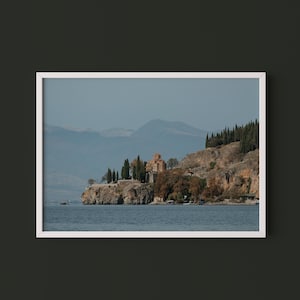 Lake Ohrid Print // North Macedonia Photography, Original Wall Art, Travel Photography, Lake Ohrid Macedonia, Balkans Art
