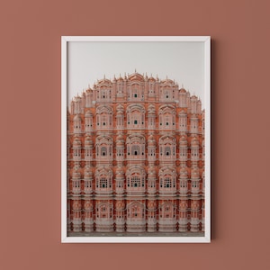 India Pink Palace Print // India Photography, Original Wall Art, Travel Photography, Hawa Mahal, India Art, Palace of Winds, Jaipur India