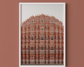 Hawa Mahal Print // Jaipur India Pink Palace Photography