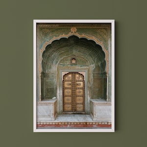 Jaipur City Palace Door Print // India Photography, Original Wall Art, Travel Photography, Jaipur Palace Art, Jaipur India, Door Photography