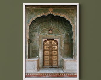 Jaipur City Palace Door Print//India Travel Photography Art
