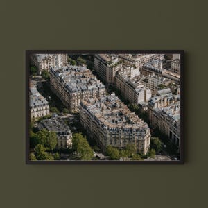 Impresión de París desde arriba // Fotografía de París, Arte mural original, Fotografía de viajes, Decoración del hogar de París, Arte de París, Póster de Francia