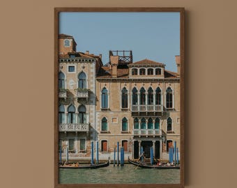 Venice Gondola Print // Grand Canal Italy Travel Photography