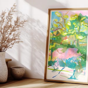Spring Bloom Giclée Print: Vibrant Watercolor Art, Signed Limited Edition