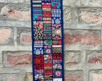 Handmade Patchwork Embroidery work Runner for decoration