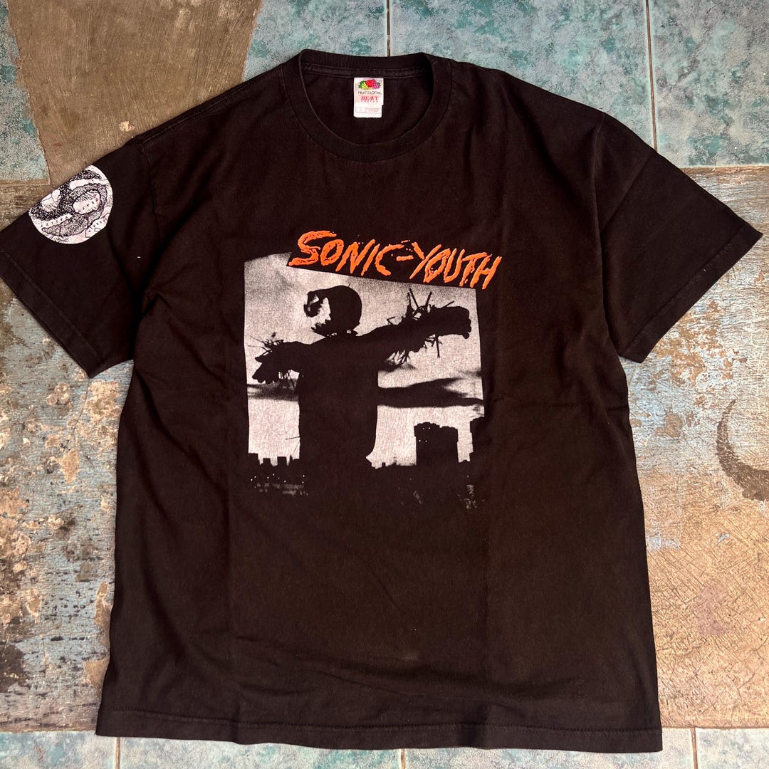 Vintage Sonic Youth Bad Moon Rising Tshirt - Etsy Israel