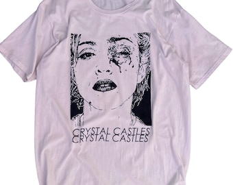 Maglietta Vintage Crystal Castles Madonna Black Eye