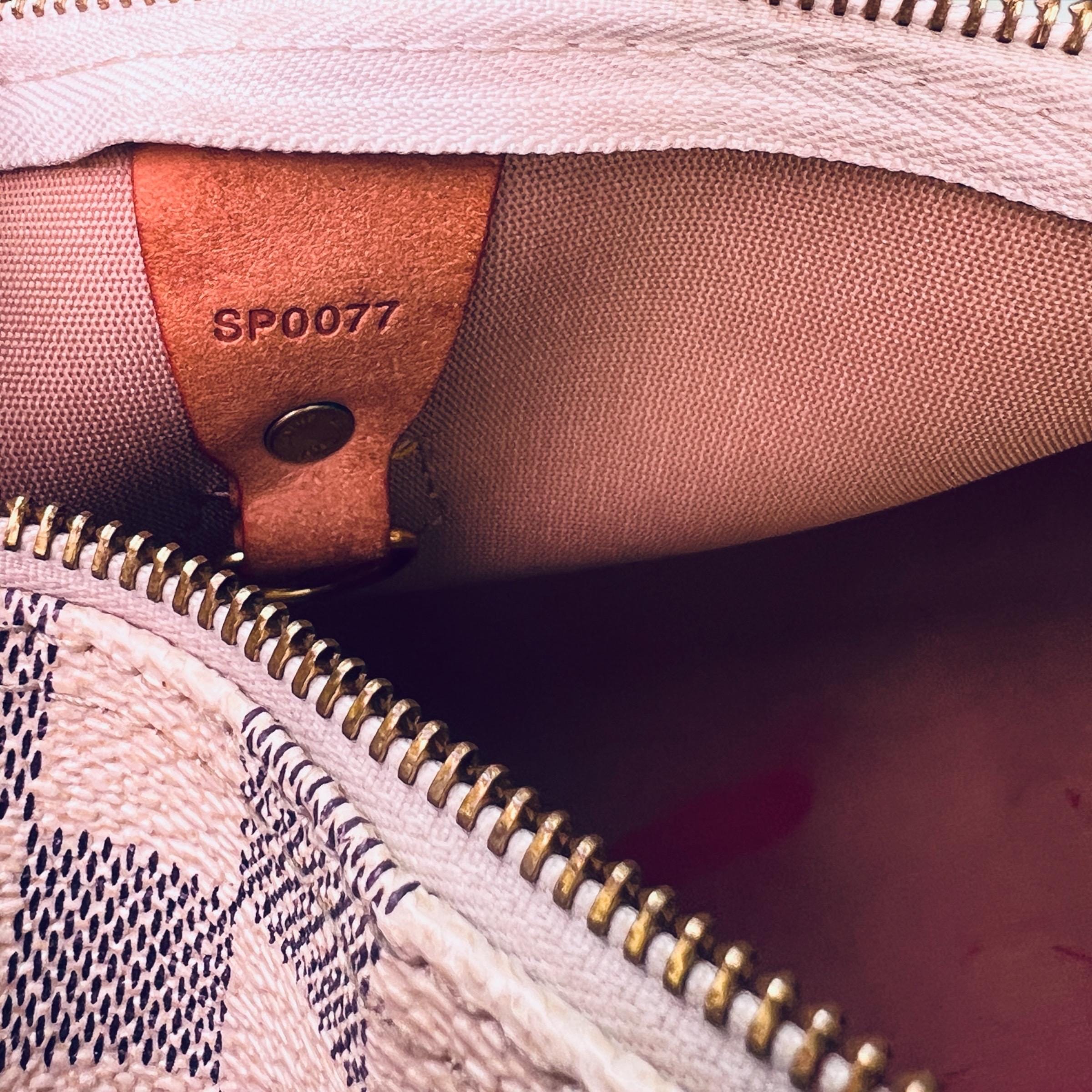 Preloved Auth Louis Vuitton Speedy 30 Damier Azur – 2007 France