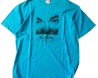Maglietta vintage della band Bjork, maglietta promozionale giapponese degli anni '90