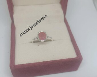 Gemstone Red Ruby Ring,925 Silver Ring, Handmade Silver Ring, Sterling Silver Ring, Oval Ruby Ring For Women,  Ruby Silver Ring