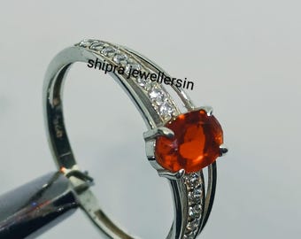 Gemstone Red Ruby Ring,925 Silver Ring, Handmade Silver Ring, Sterling Silver Ring, Oval Ruby Ring For Women,  Ruby Silver Ring
