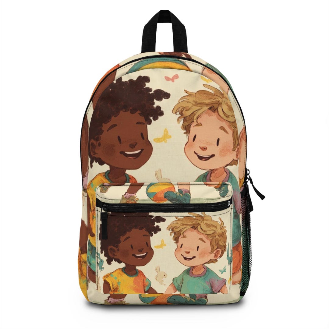 Whimsical Kids' Backpack With Joyful Designs, School Bag, Toddler ...
