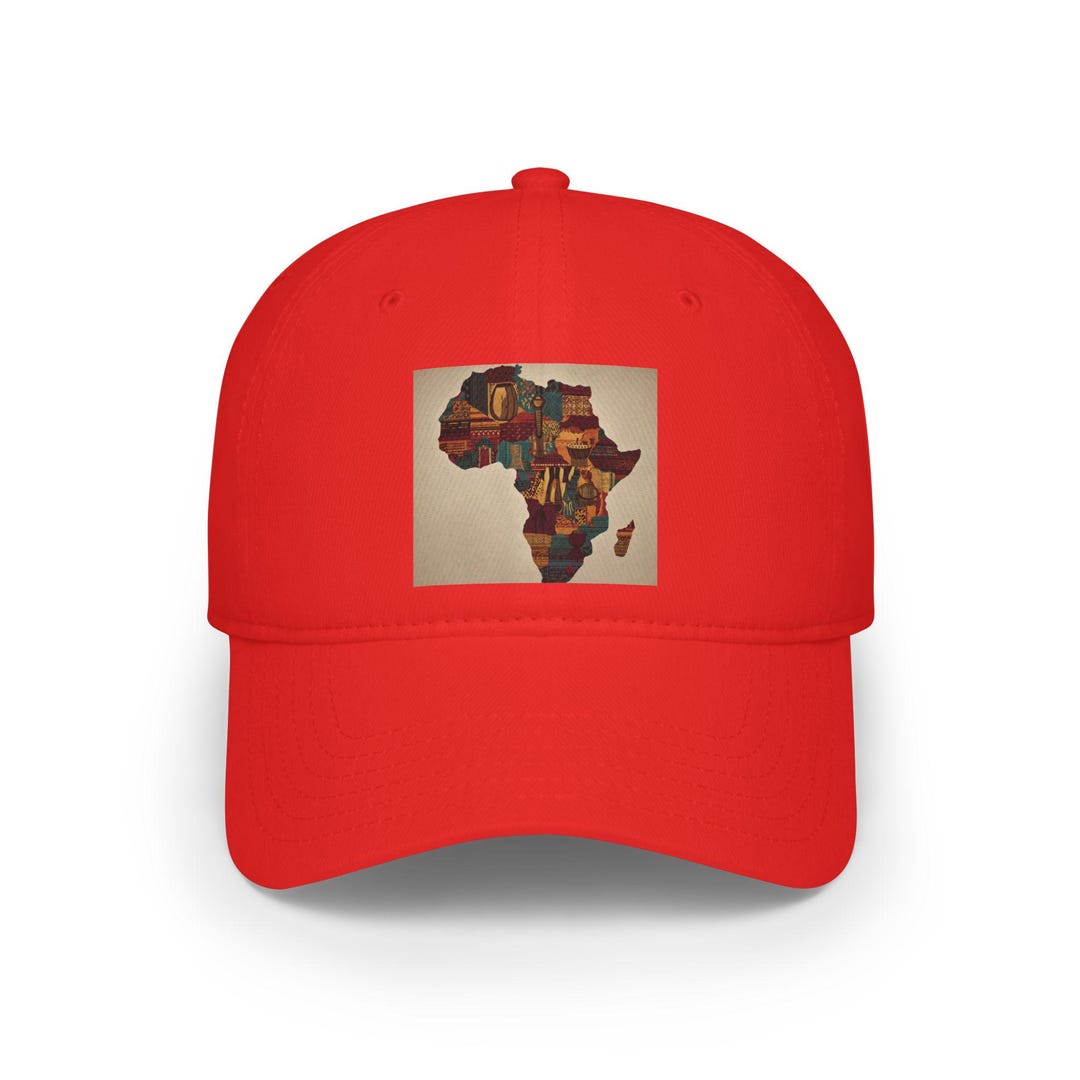 Colorful Africa Design Baseball Cap, Trendy Summer Hat, Stylish Low ...