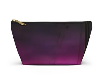 Vibrant Accessory Pouch, Cosmetic Bag, Travel Organizer, Gift for Her, Makeup Bag, Colorful T-bottom Pouch