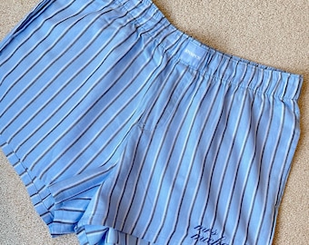 Custom embroidered pajama shorts