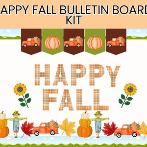 Happy Fall Bulletin Board Kit