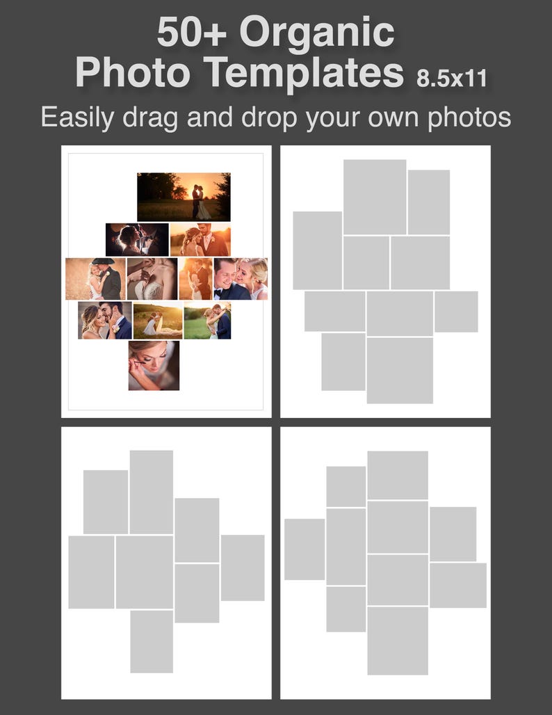 50+ Organic Photo Templates – Photoshop (8.5×11) - Etsy