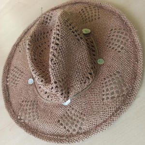 Woven Straw Sun Openwork Summer Cowboy Hat