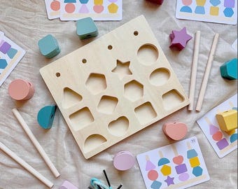 Montessori Holz-Steckspiel