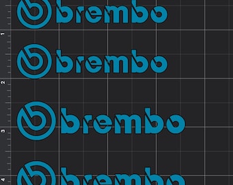 NEW Rare 4x Tiffany blue Reflective Brembo stickers for SRT Ford, Chevrolet,