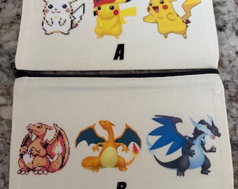 Custom Pokémon Trio Pouch Coinbag