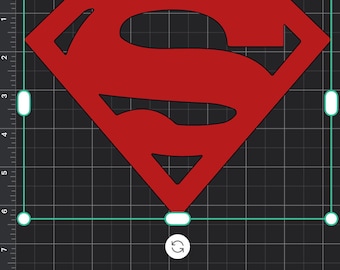 Oversized Superman 8inch  Decal