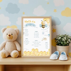 Manifesto per la festa delle api, primo compleanno, 1 anno, festa per bambini, souvenir