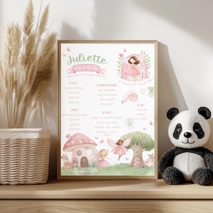 Manifesto per la festa - fata, 1 anno, primo compleanno, 1 anno, festa per bambini, souvenir