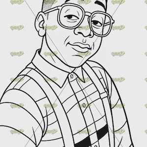STEVE URKLE - Canvas Printable/ Pre Drawn Outline Canvas/ DIY Canvas/ Party/ Paint Kit/ paint party