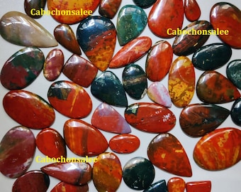 Bloodstone Natural Mix Shape Cabochon Loose Gemstone Wholesale Lot,Bloodstone Cabochon For Sale,Bloodstone High Grade Polished Lot Flat Back