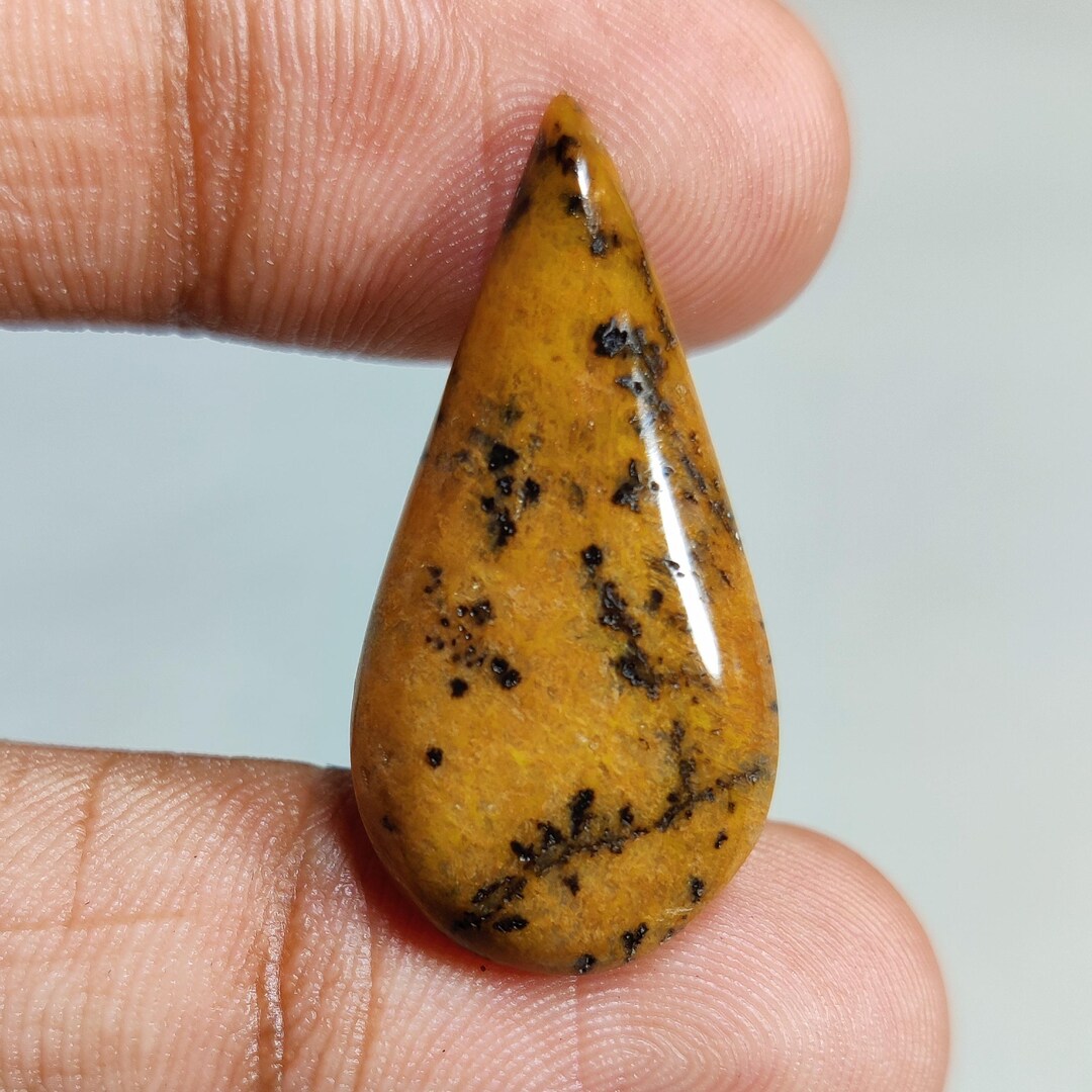 Cabochon Dentrite 13,40 Carats - Pierre Naturelle, Cabochon, Qualité Collection