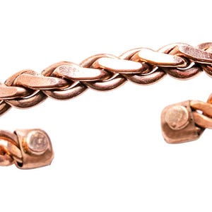 Heavy Twist Pure Copper Magnetic Cuff Bracelet