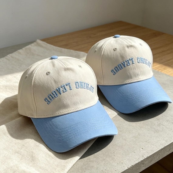 Custom Upside Down Text Hat | Personalized 5 Panel Two Tone Embroidered Snapback | Trendy Custom Logo Cap | Gift for Him |Rally Baseball Hat