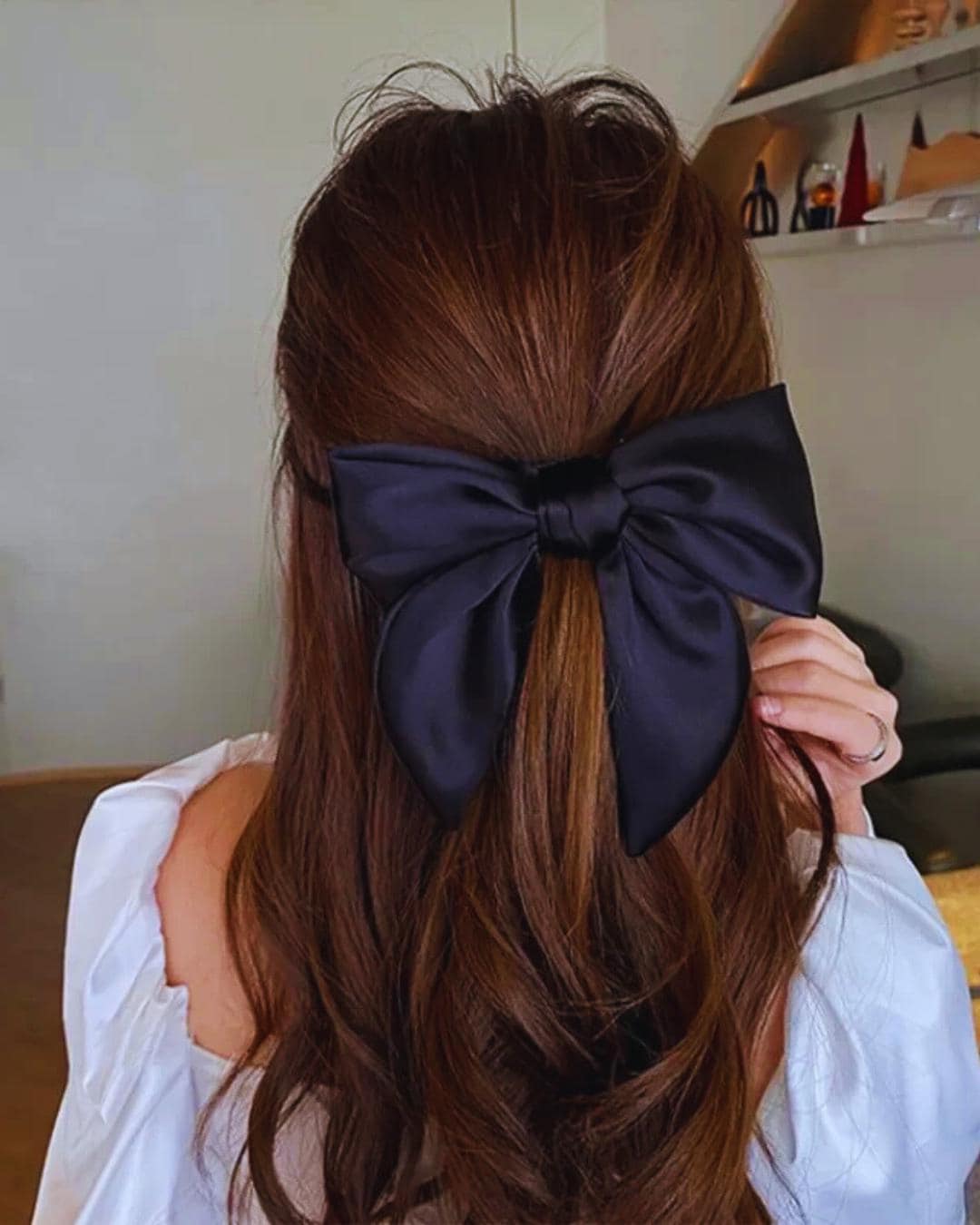 5 Farbige Haargummis Mit Schleife | Bowknot Scrunchies | Elastisch & Haarschonend | Für Alle Anlässe