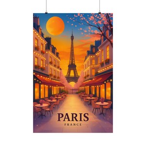 Charming Paris Matte Vertical Posters | Eiffel Tower Art, Home Decor, Travel Gift, Wall Art, French Aesthetic