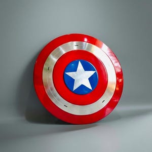 Captain America Damaged Shield Metal Replica Steve Rogers Shield Marvel Cosplay Shield Winter Soldier Prop Superhero Gift image 3