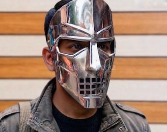 Medieval Steel Face Mask Knight Helmet Gothic Armor Mask LARP Cosplay Warrior Helmet Renaissance Costume