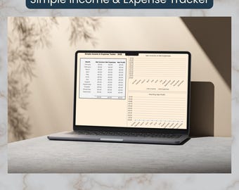 Simple Income & Expense Tracker 2025 - Excel Bookkeeping Spreadsheet