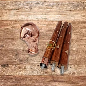 Antique Joker Handle Walking Stick: Foldable Victorian Style Cane