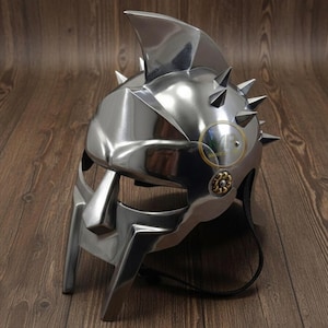 Personalisierter römischer Gladiator, Rüstungshelm, Dekor & Kostüm, Kriegerhelm im handgefertigten Stil
