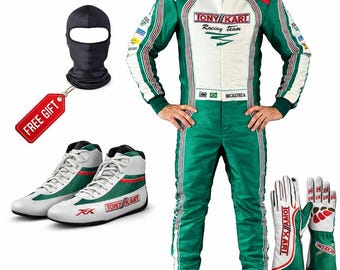 Tony Kart Racing Suit Set – Tuta, guanti e scarpe da kart professionali
