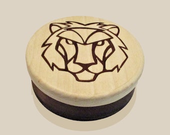 Leo Zodiac Inlay Design Trinket Jewelry Box