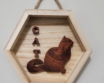 Six-Sided Shadowbox Cat