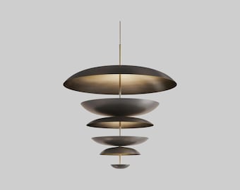 Mid Century Sputnik Kronleuchter: Italienische Messing Leuchte