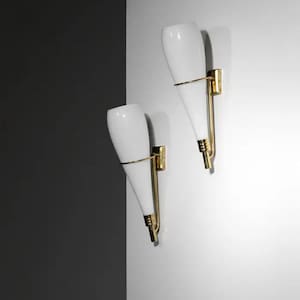 Mid-Century Italian Brass Wall Sconce Lighting Fixture – A Chic Sputnik-Inspired Accent for Modern Interiors