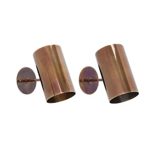 Stilnovo-Inspired Mid-Century Brass Wall Sconce – Antique Finish Italian One-Light Fixture