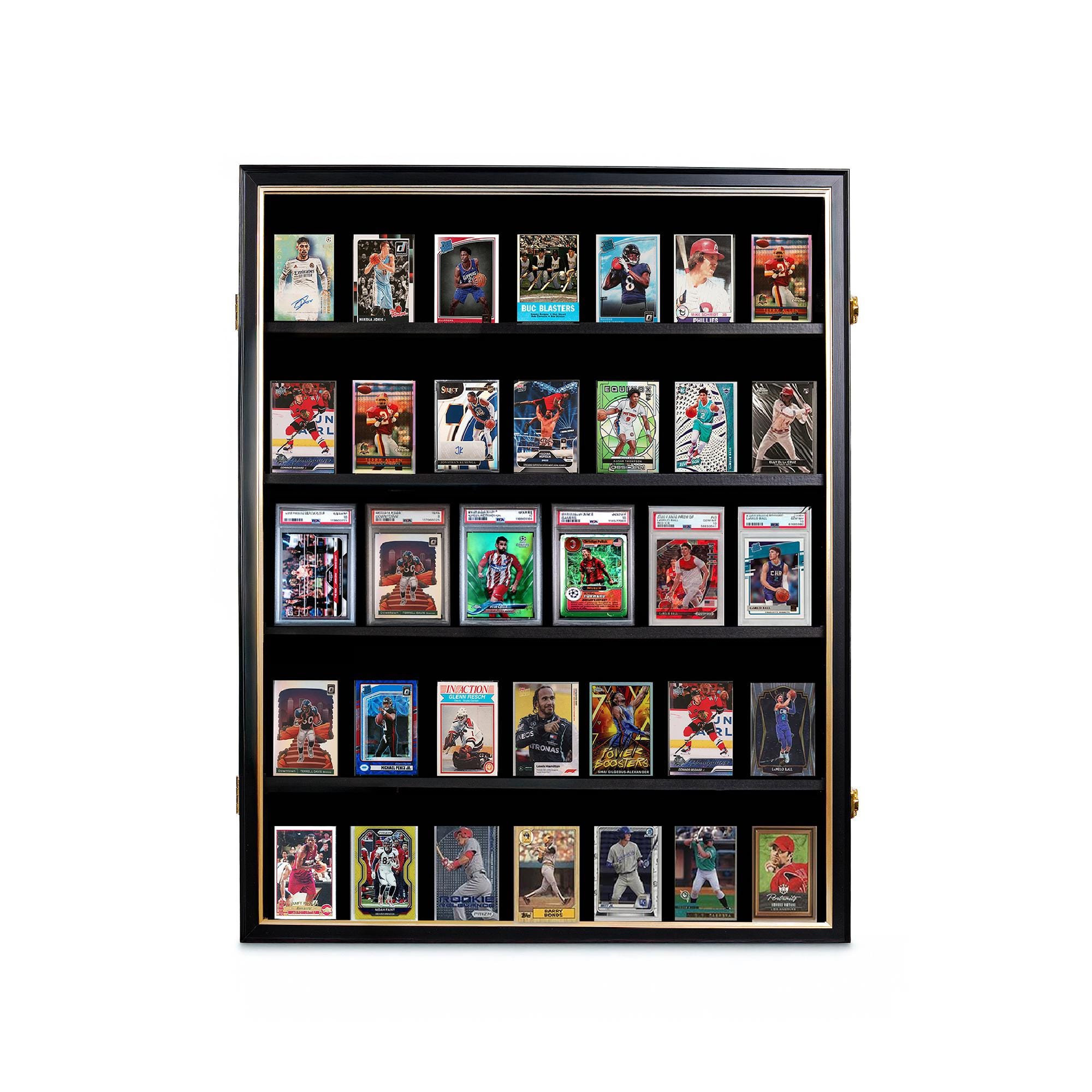 sports card trade show display case Amazon.com: Sports Card Display Case Trade Show Display Case for TCG  Pokemon Trading Cards and Jewelry Table Top Display Hold Upto 52 Slabs Made  of Aluminum Acrylic Glass Anti Theft Lock Portable main image 0