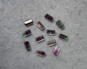 Faceted Multi Fluorite Tower, Handmade Loose Gemstone (6x12 mm)