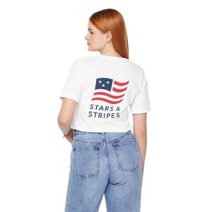 American Flag Unisex Tee, Patriotic USA Shirt, Stars and Stripes Tee, Fourth of July Apparel, Independence Day Top
